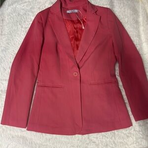 Express Women's Blazer in Vibrant Pink